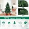 Costway 6/7/8 FT Artificial Xmas Tree with 778 PVC PE Branch Tips 240 Warm White LED Lights